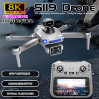 2025 NEW S119 Drone GPS 8K Professional HD Dual Camera Screen Remote Control Brushless Motors Obstacle Avoidance Quadcopter Dron