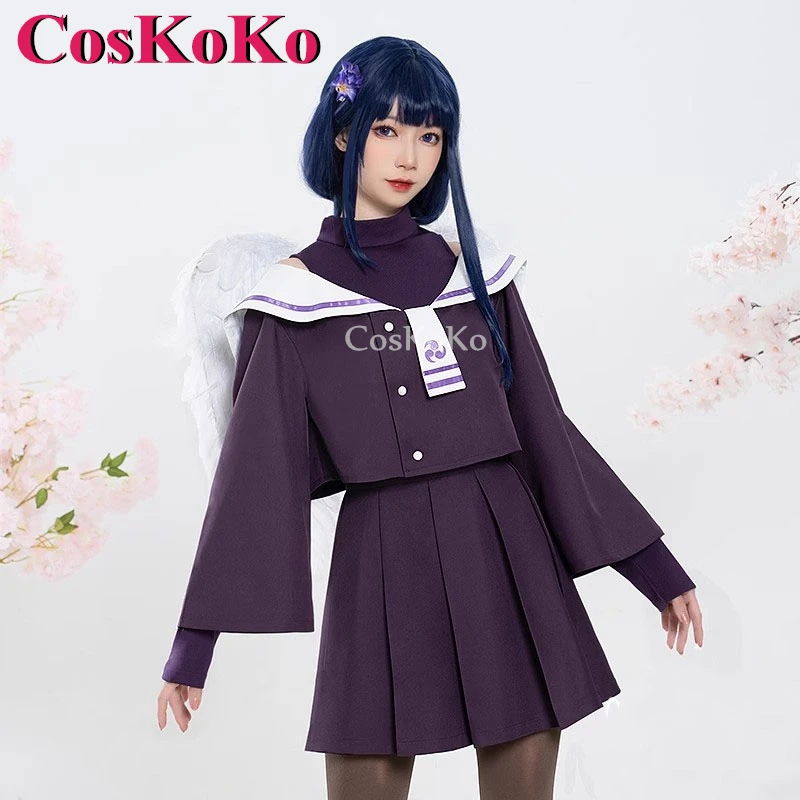 

CosKoKo Raiden Shogun Cosplay Game Genshin Impact Costume Sweet Lovely Children's Fun Outfit Halloween Party Role Play Clothing