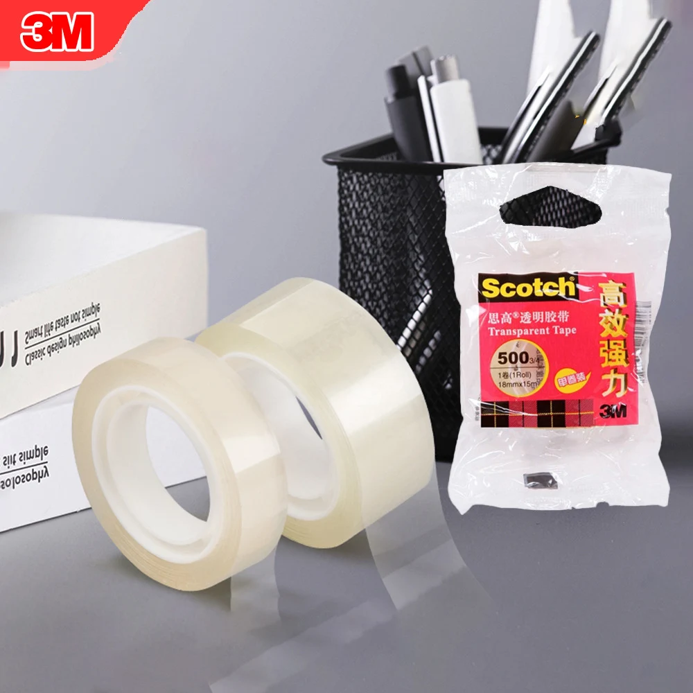 3M Scotch Clear Tape Invisible Stickers Super Strong Adhesives Copy Sealing Tapes Without Trace Transparent Waterproof Home