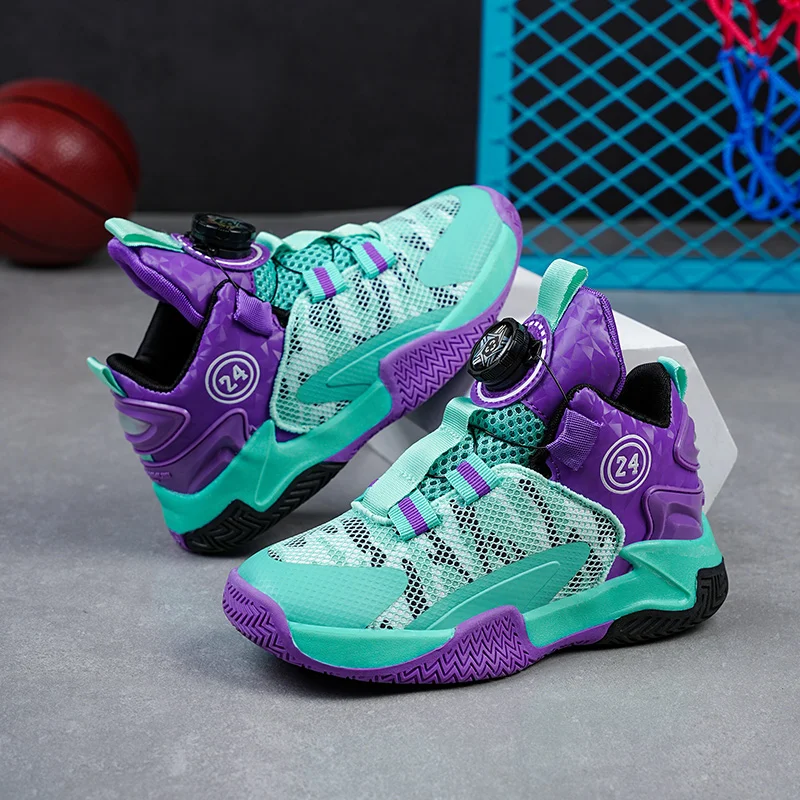 أحذية كرة سلة جيدة التهوية للأطفال والأولاد ، عصرية وغير رسمية ، عالية الجودة ، جديدة #3