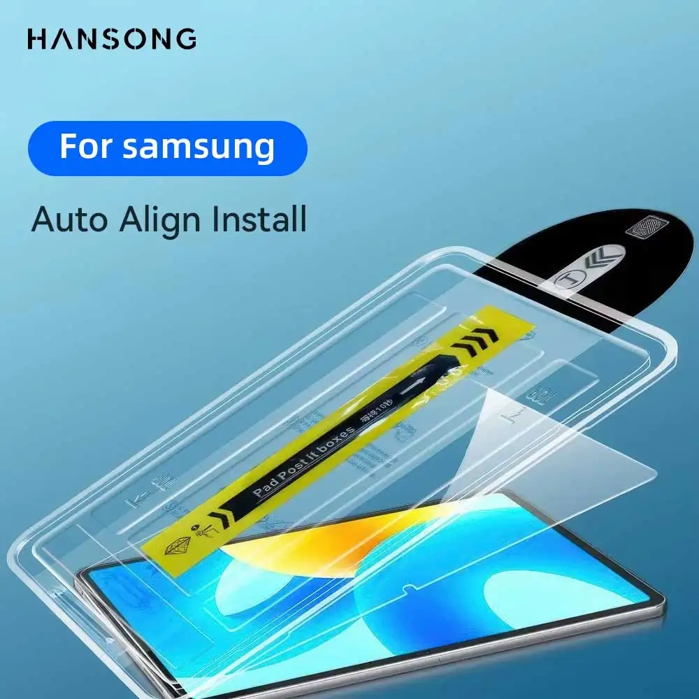 Automated alignment installation Tempered Glass for Samsung Galaxy Tab A9 PlusS7/S8/S9 11in S9/S10 FE For S7/S8/S9/S10 Plus film