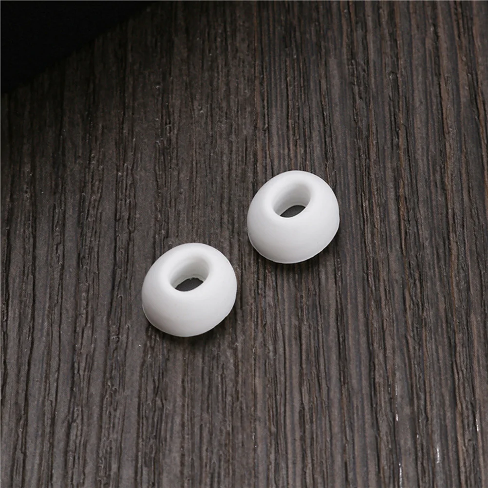 

1 Pair Silicone Earphone Caps Medium Size Sweatproof Anti-Slip Fit For Running Music Calling Replacement Ear Tips Compatible