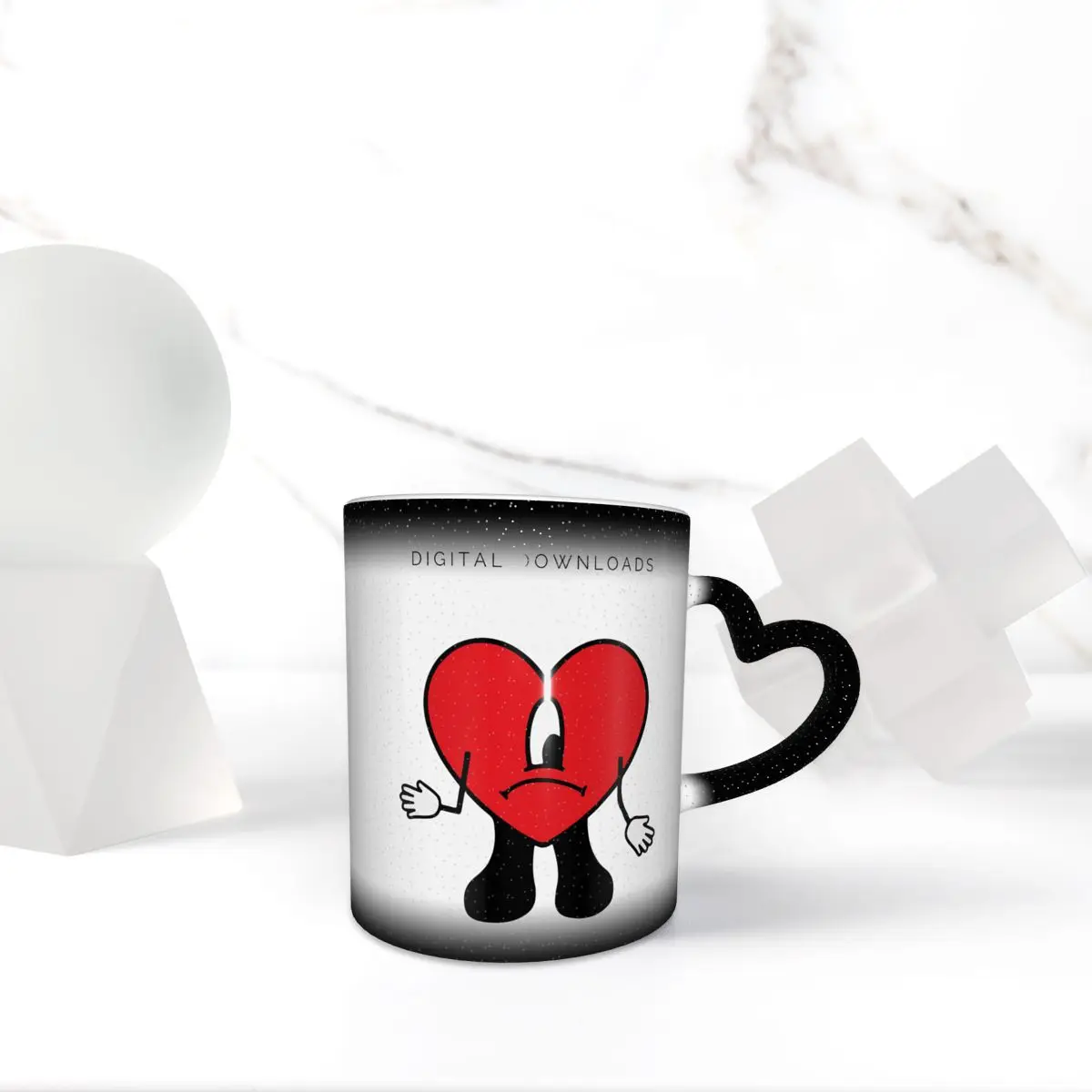 Bad Bunny Rapper Reggaeton Artist Mug Funny Ceramic Coffee Cups Tea Mugs Milk Cup Drinkware Gift for Woman Man