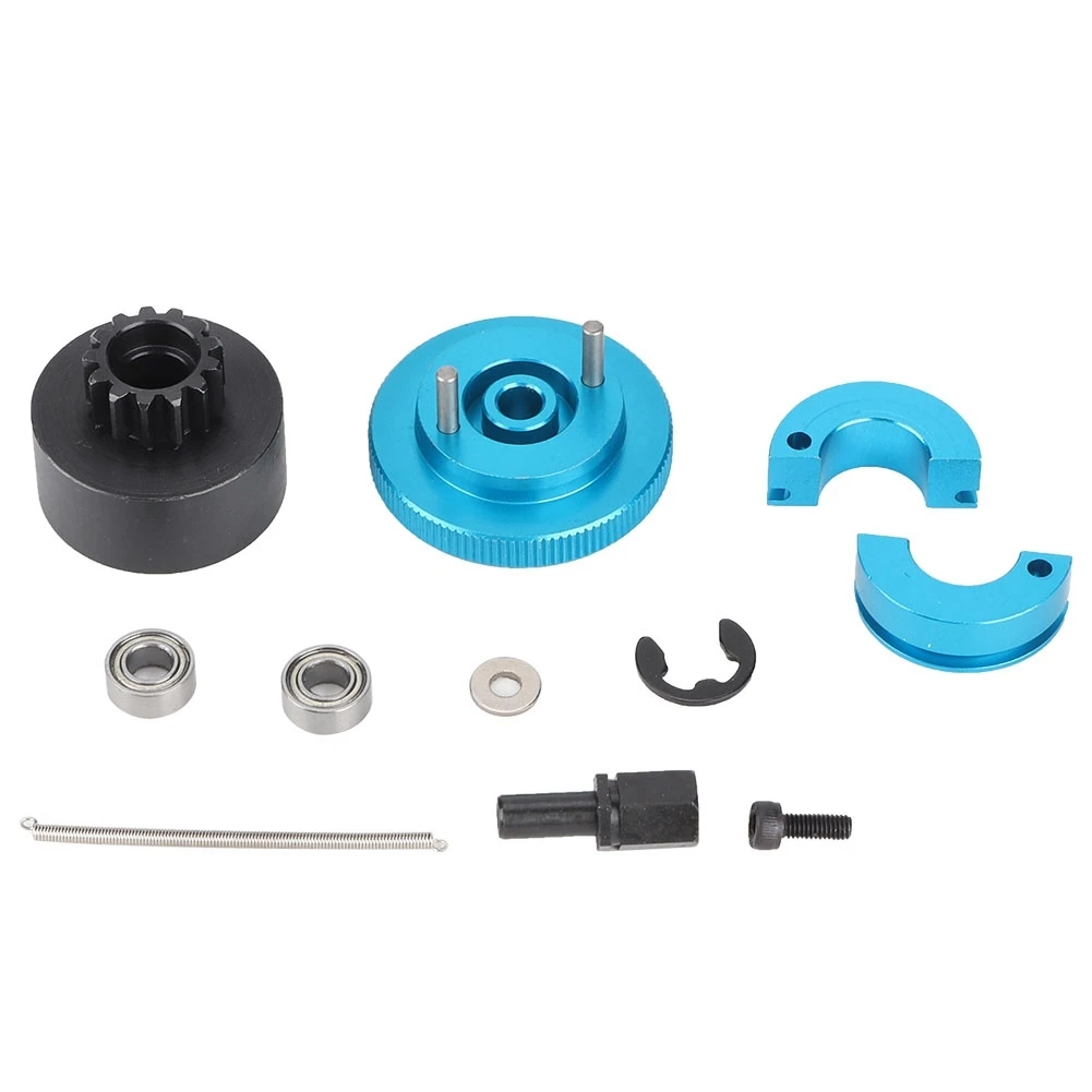 1 Set 13T Flywheel Speed Clutch Variator Set Bell Springs Fit for 1/10 RC Nitro Engine(Blue)