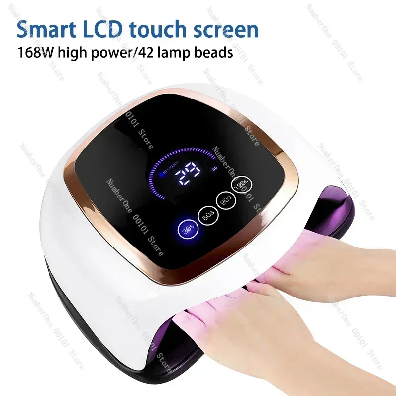 V3 New LCD Display Touch Screen Nail Light 168W nail machine led light therapy lamp uv nail baking lamp