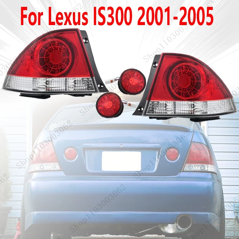 Car Taillight Assembly For Lexus IS300 2001-2005 Reverse Emergency Brake Light Brake Signal Light Rear Bumper Day Running Light