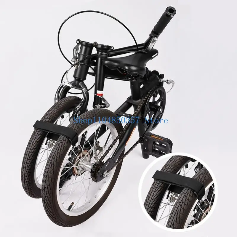 

5asd Bicycles Frame Wheel Fixed Strap Nylon Bike Tire Fastener Adjustable Bicycles Stabiliser Strap Easy Installation