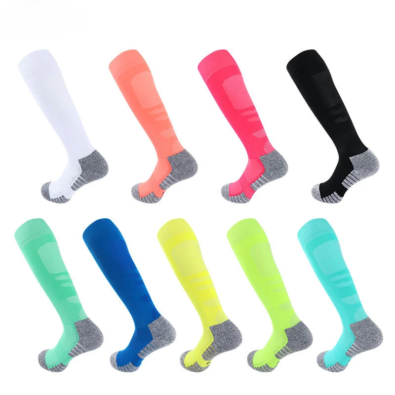 

Professional Men's Over-the-Calf Soccer Socks, Knee-High, Towel Bottom, Anti-Slip, Sweat-Absorbent Athletic Training Socks