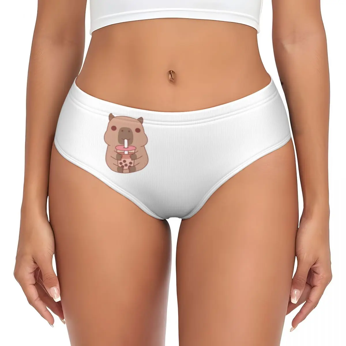

Custom Women Capybara Brief Panties Female Breathable Underwear Underpants