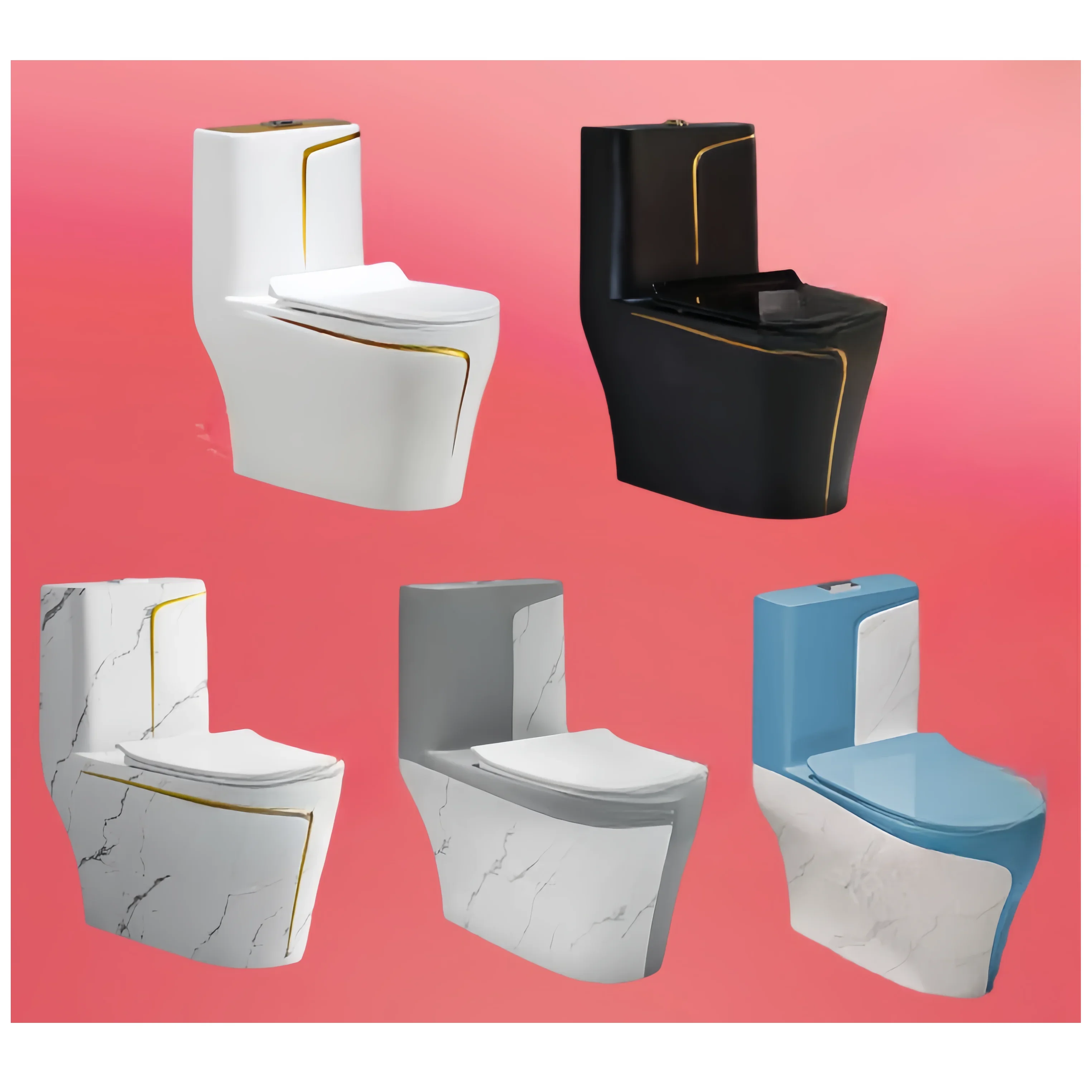 Bathroom sinks with toilet set and bath tub ceramic one-piece toilet bathroom toilet bowl with sink set set