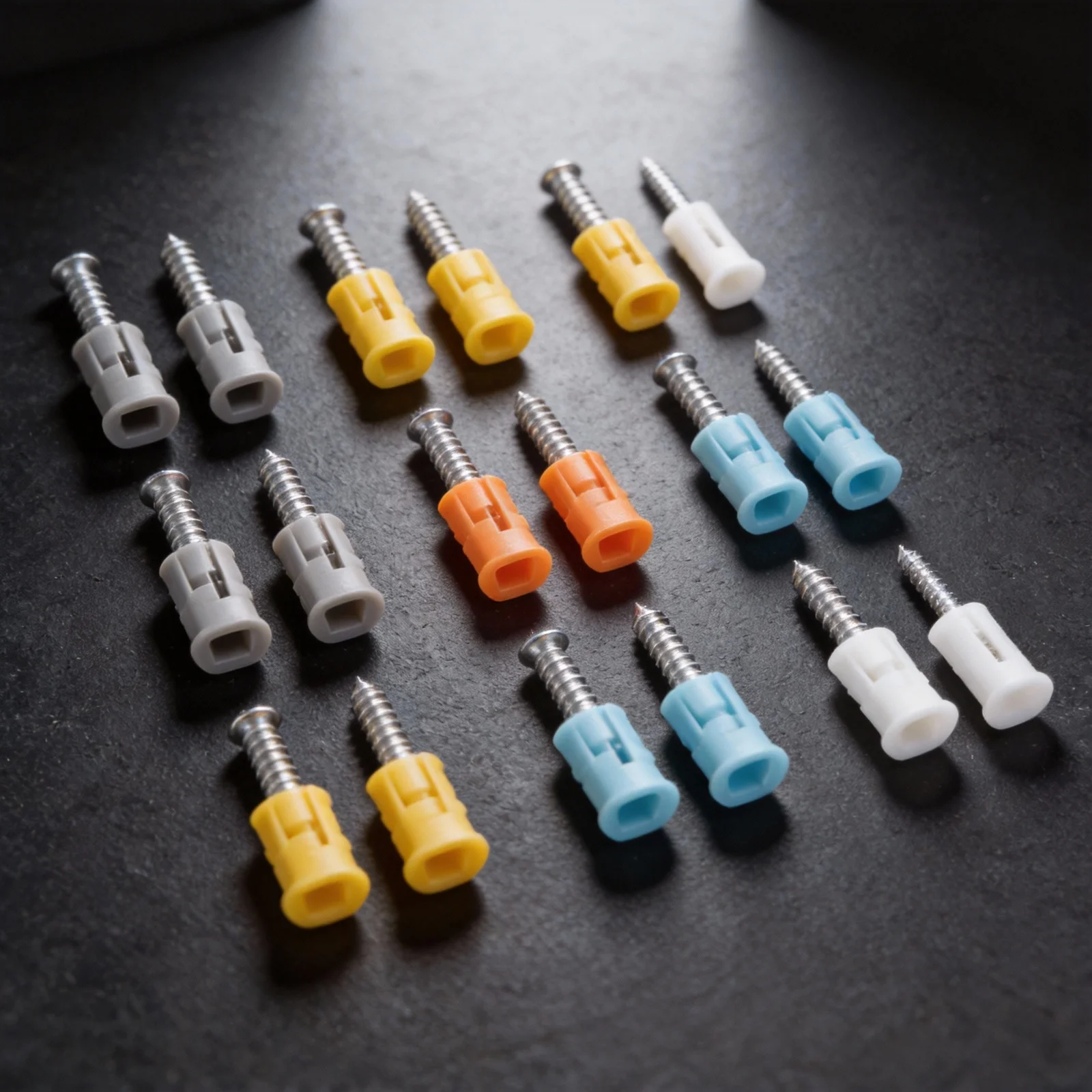 300Pcs For Drywall Fastener Set with Self-Tapping Screws and Anchors for Securing Household Items to Plasterboard Surfaces