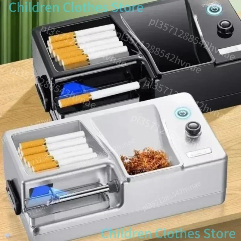 2025 Máquina automática de cigarrillos 3 en 1, inyector de Sensor inteligente para cigarrillos eléctricos, tubo redondo relleno de tabaco de 5,5/6,5/8mm, pinzas
