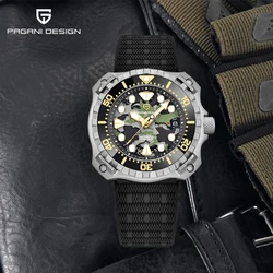 PAGANI DESIGN New Men Mechanical Watches 200M Waterproof Titanium Automatic Diver's Sports Men's Wristwatch Luxury Reloj Hombre