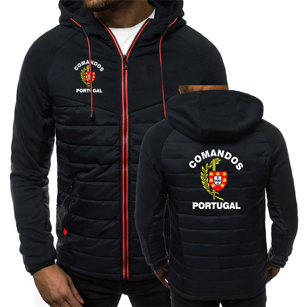 Portuguese Army Special Forces Commando Comandos Portugal Logo Print 2026 Spring And Autumn Coat Men's Shaped Durable Hoodies