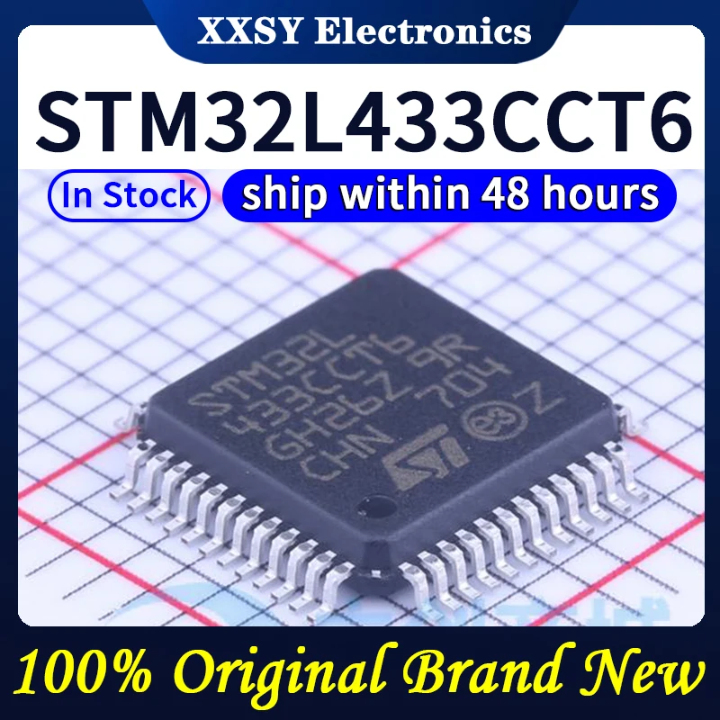 Alta Qualidade STM32L433CCT6 STM32L433CCU6 STM32L433CBT6 STM32L433RCT6 STM32L433RCT3 STM32L433VCT6 STM32L433CCY6 Original, Novo