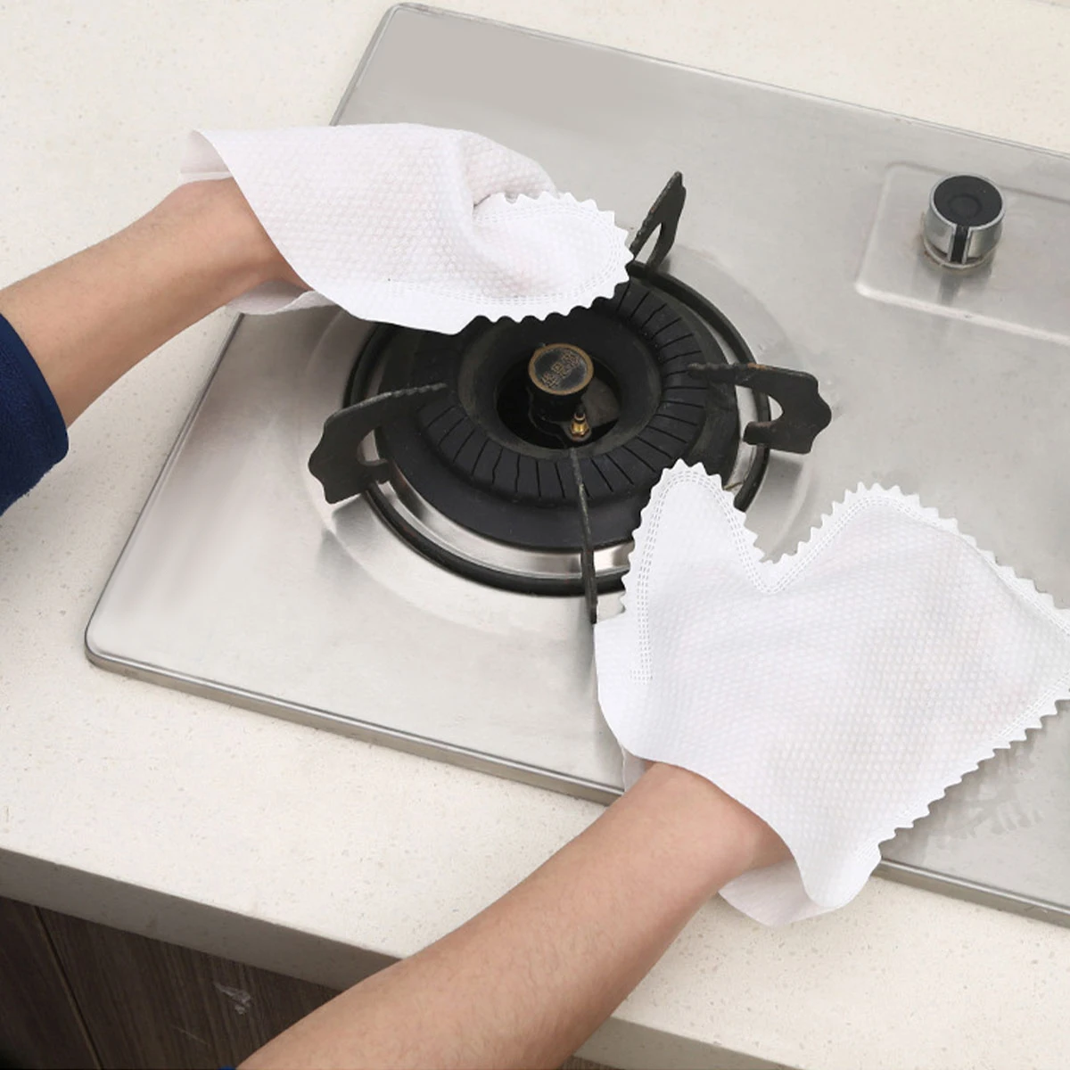 20PCS Practical Dust Cleaning Gloves Fish Scale Cleaning Duster Gloves Reusable Household Kitchen Fiber Gloves Clean Tools