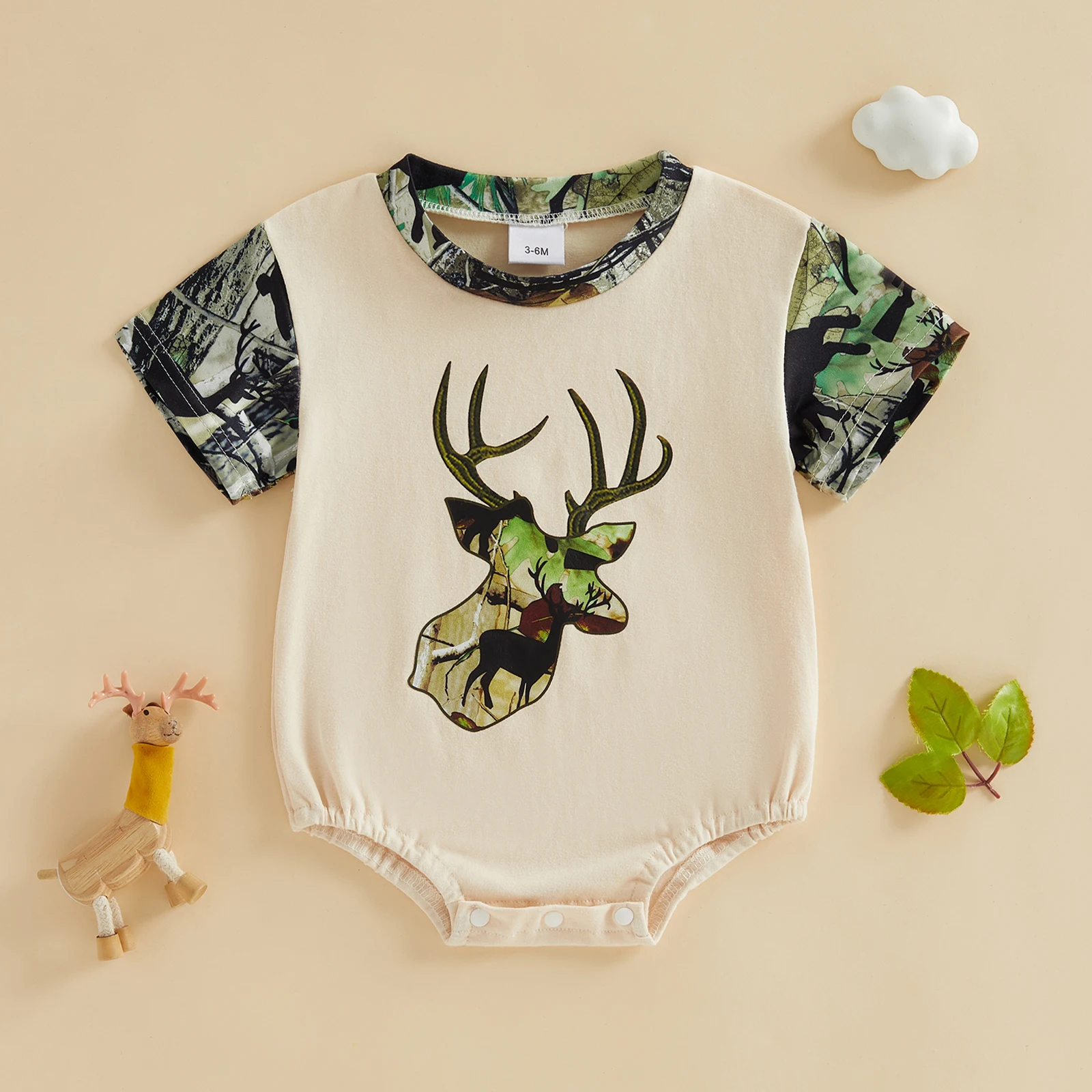 

Боди с короткими рукавами для маленьких мальчиков, комбинезон с круглым вырезом и принтом динозавра, повседневная летняя одежда для маленьких мальчиков