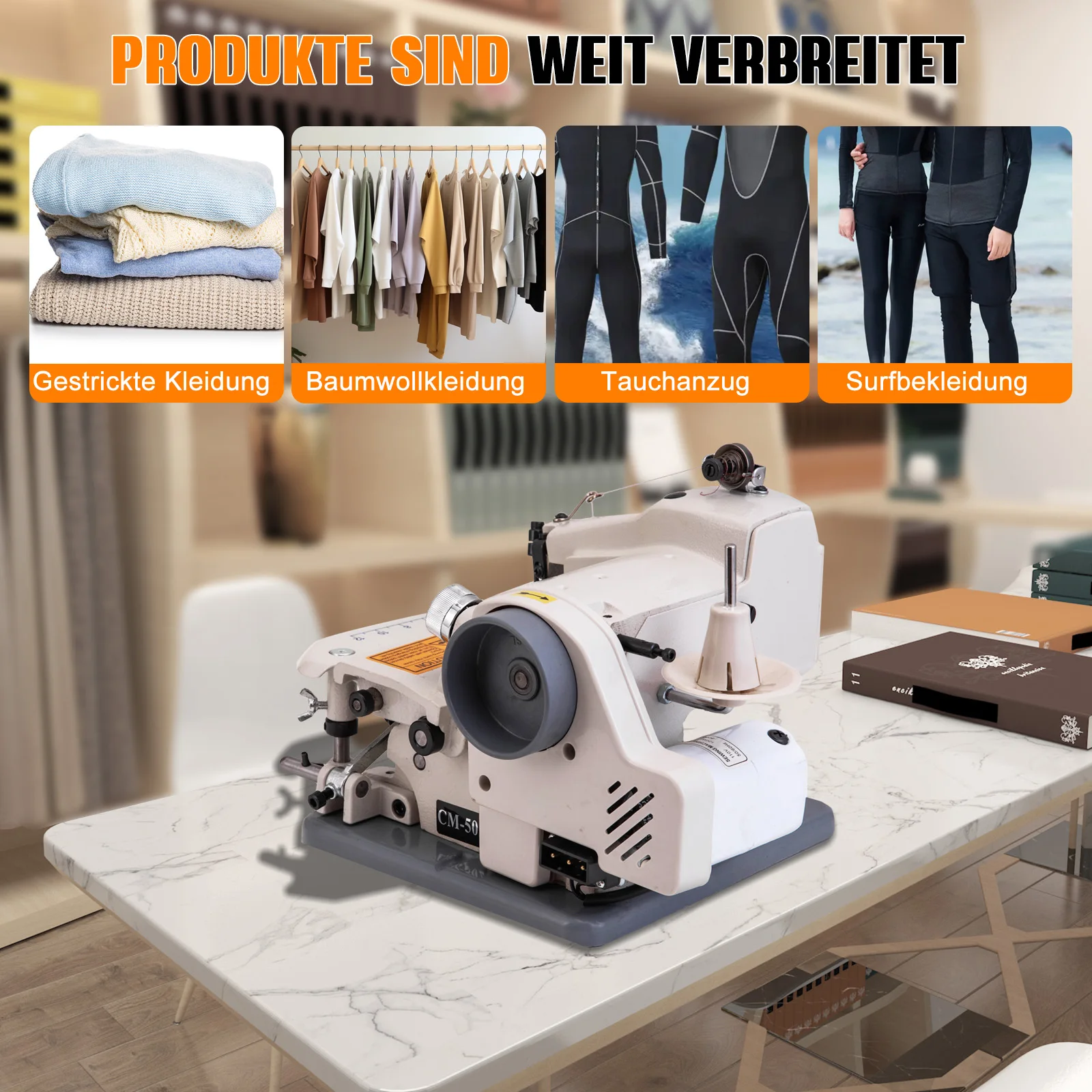 Tragbare Blindstich-Nähmaschine, Tisch-Blindstichmaschine mit unsichtbarem Saum, Näh- und Quiltmaschine, 220V Tisch-Blindstichmaschine für den Haushalt, zum Nähen von Ärmeln und Hosen