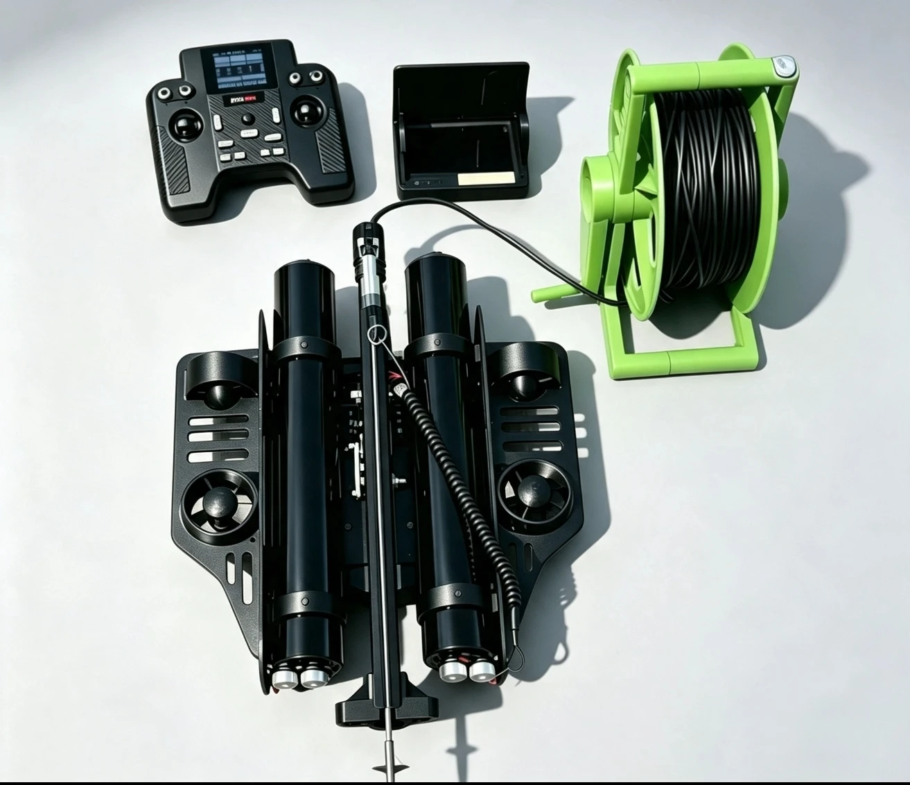 NEW HD 360°Rotatable Night Vision Underwater ROV Drone Camera IP68 Waterproof Fish Robot Spearfishing Underwater Video Fishing