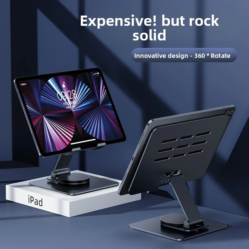 Tablet stand, aluminum alloy desktop phone holder, lazy person's iPad live streaming computer all-metal bracket