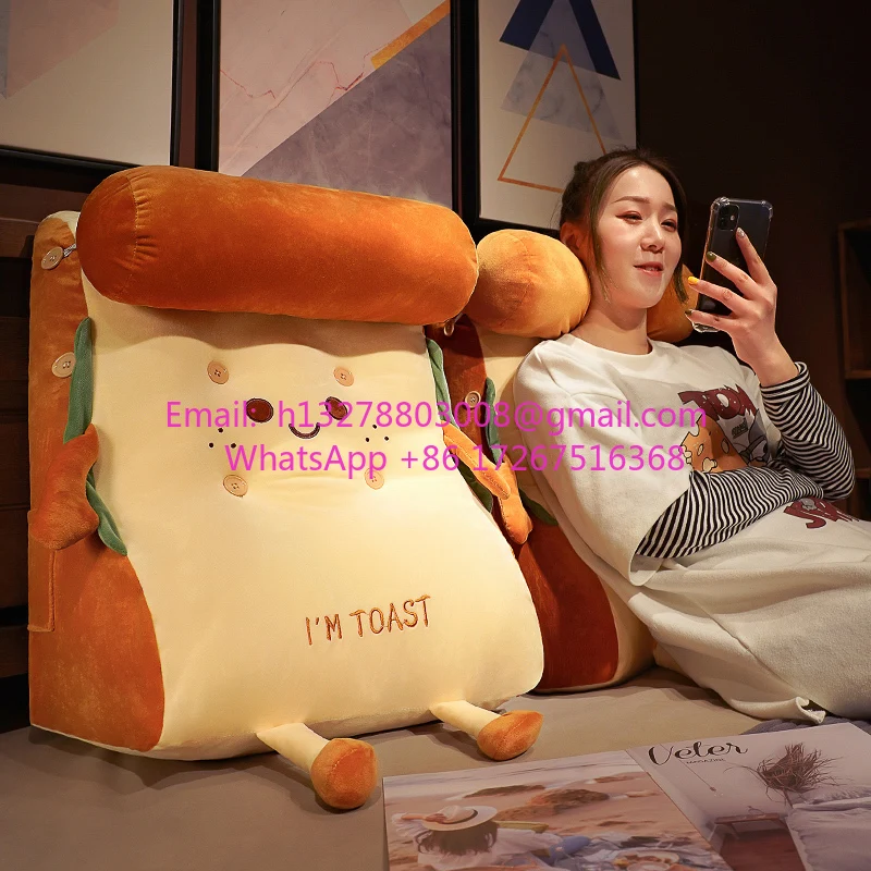 

Bedside soft bag, large backrest cushion, bed waist pillow, triangular reading tatami sofa throw pillow, playing mobile phone