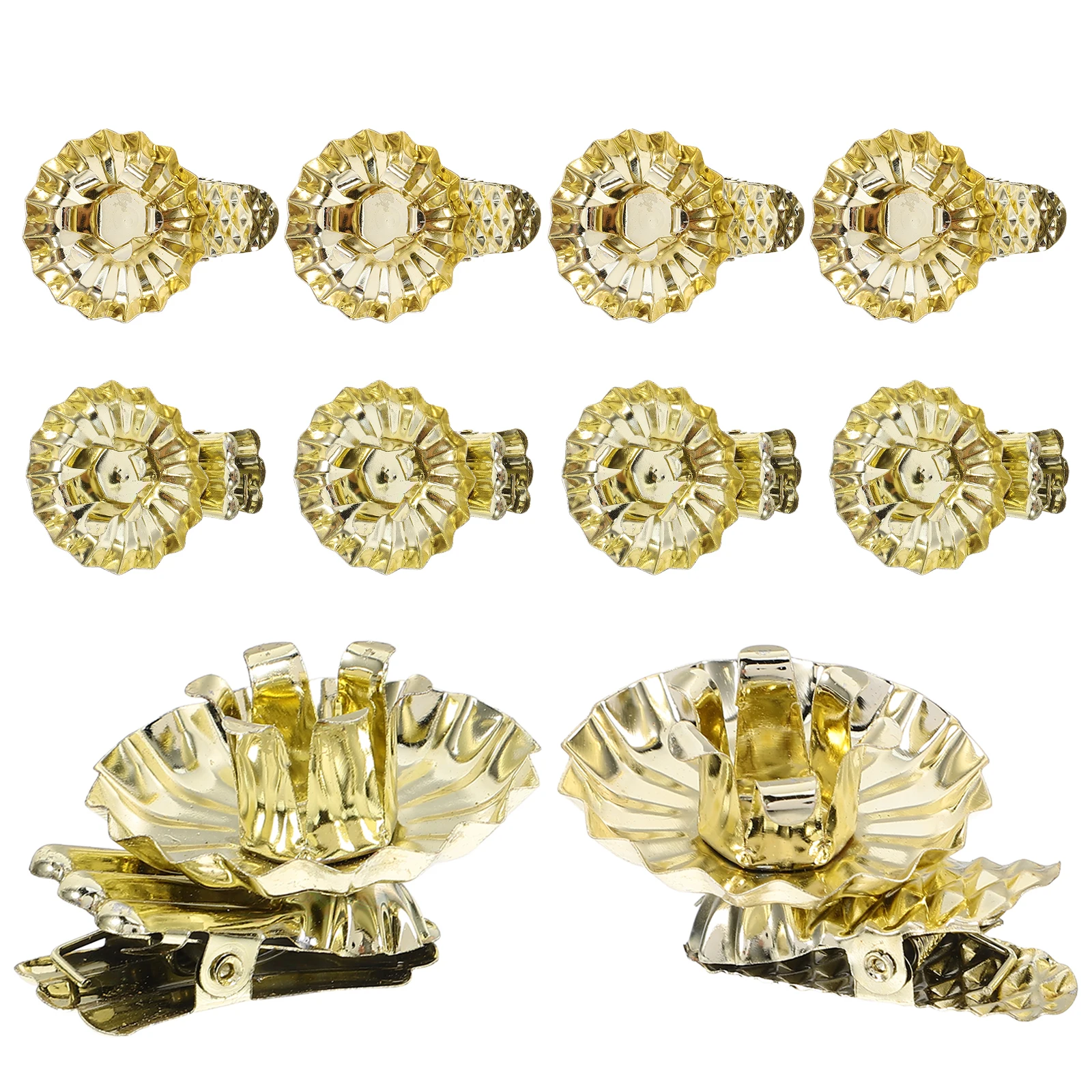 

20pcs Christmas Tree clip-on Candle Holders Christmas Light Clips Christmas Candle Clips Metal Candle Holder Candle Clamp