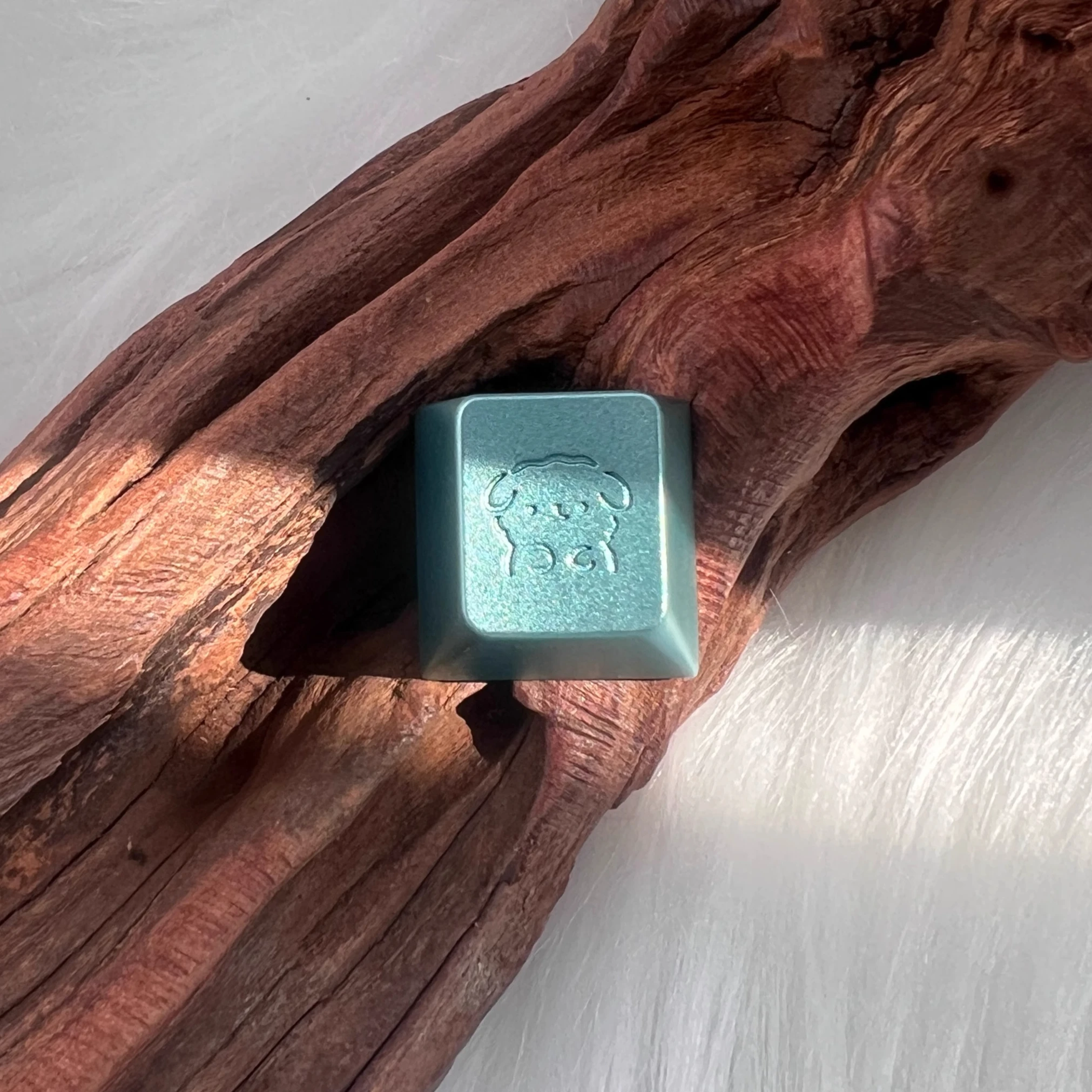 لطيف جرو أغطية المفاتيح المعدنية الكرز R4 Esc شخصية بسيطة CNC أغطية المفاتيح المعدنية للوحة المفاتيح الميكانيكية DIY #2