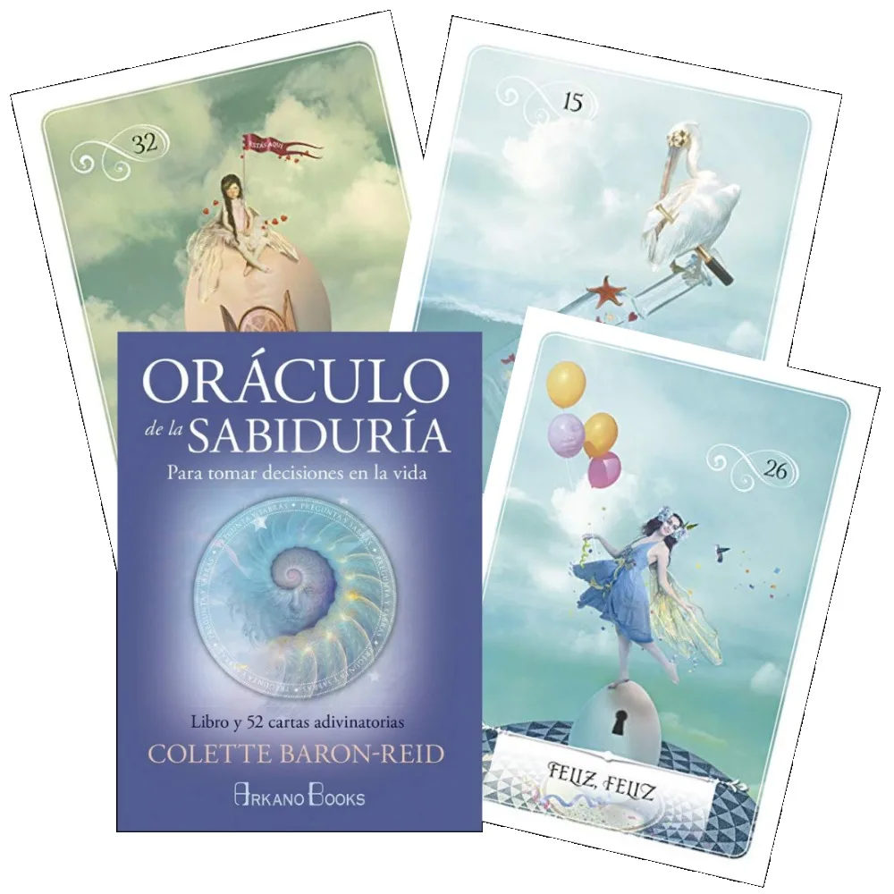 Oracle of Wisdom To Make Decisions In Life 52 Divination Oracle Cards Spanish Edition 10.5*7.5cm