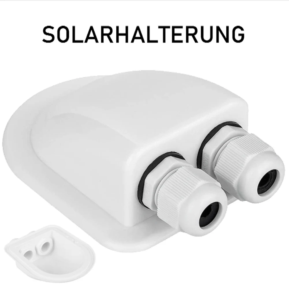 Adjustable ABS Solar Panel Mounting Bracket Set With Cable Gland For RV For Caravan Boat Camper Roof Flat For Surface Installati