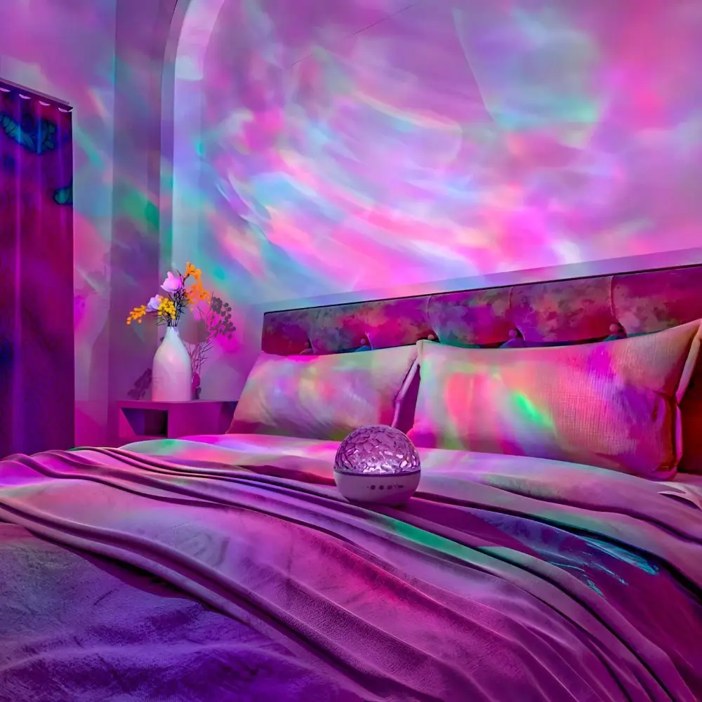 Draagbare muziekdoos Watergolfprojectielamp Model Sfeer Sfeerlamp Geschenken Nachtverlichting voor kinderen Plafond