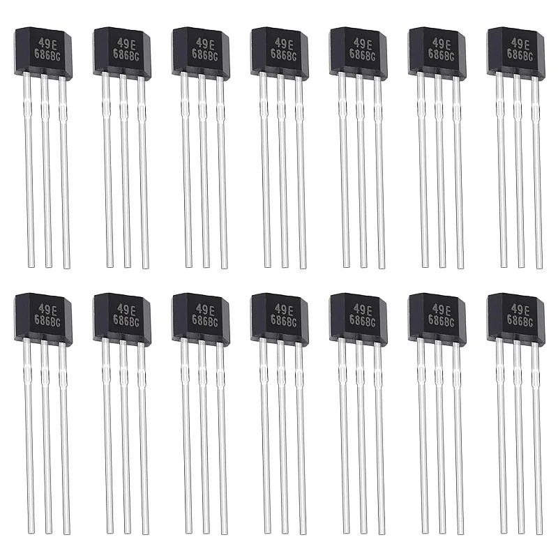 

49E OH49E SS49E Linear Hall Effect Sensor 3-Pin Magnetic Detector Linear Hall Effect Sensors Hall Sensors TO-92S (Pack of 20)