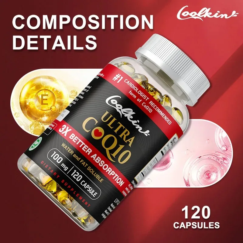 

Капсулы CoQ10 — антиоксидант для производства здоровье и энергии сердца, диетические добавки коэнзима Q10