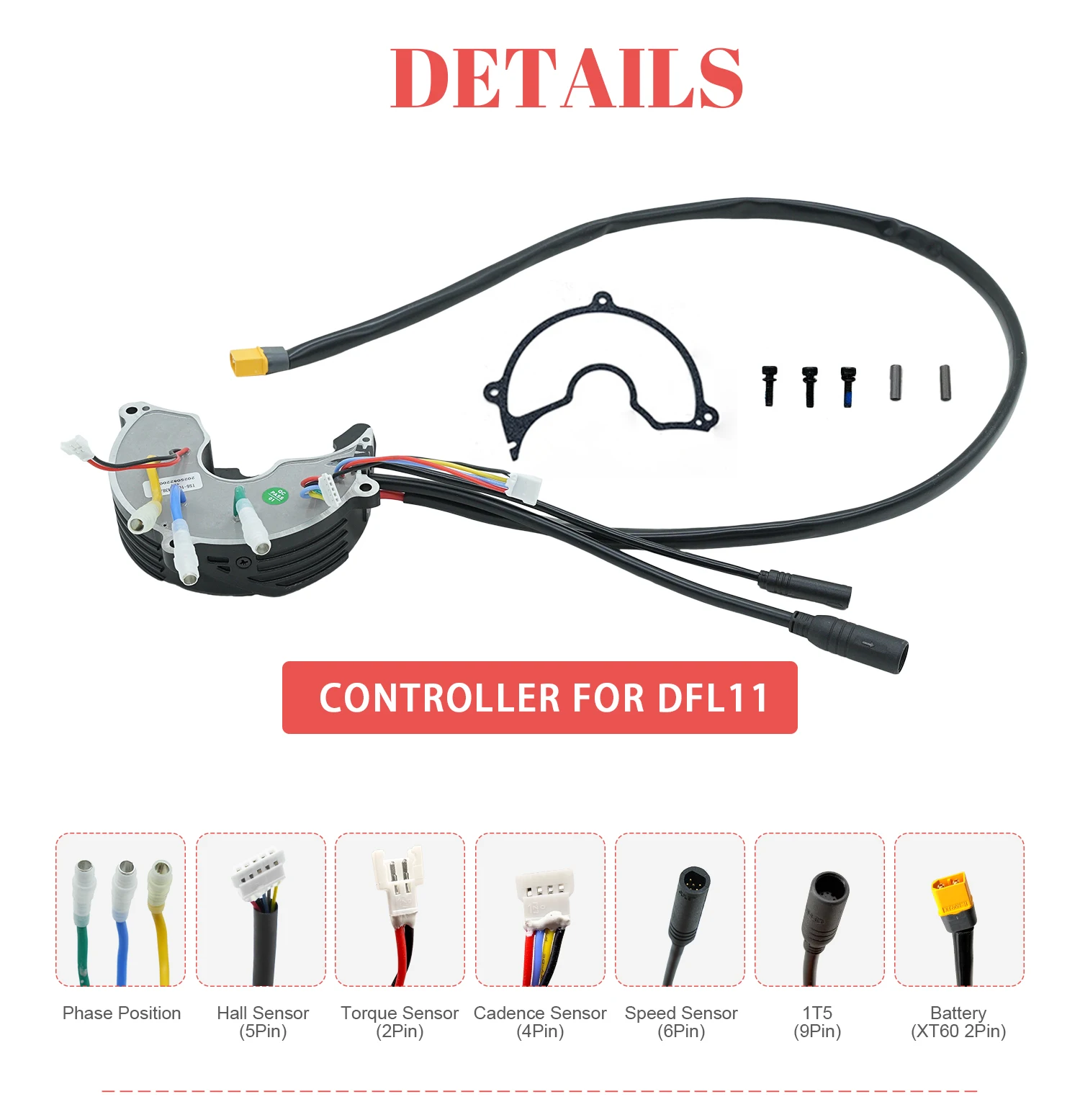 Tongsheng TSDZ8 48V 750W Antriebskomponenten Controller Getriebe Drehmoment Nylonrad Ersatzteile für Elektrofahrräder mit Mittelmotor – Detail 2