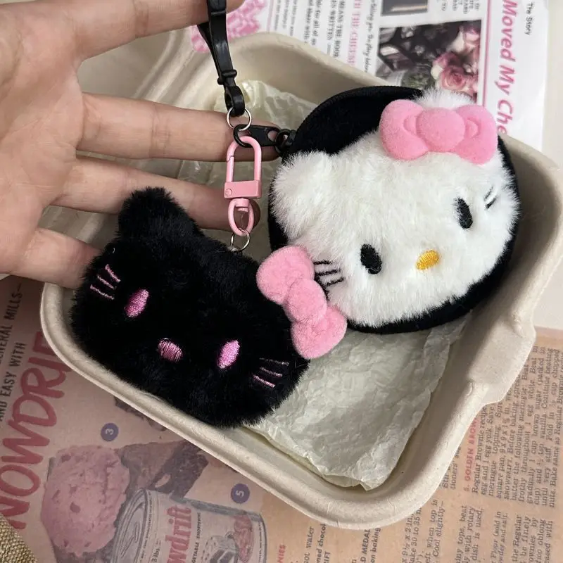 Precioso y creativo colgante de Hello Kitty Kawaii Sanrio, llavero con mochila de dibujos animados, accesorios de decoración para coche, regalo de Navidad