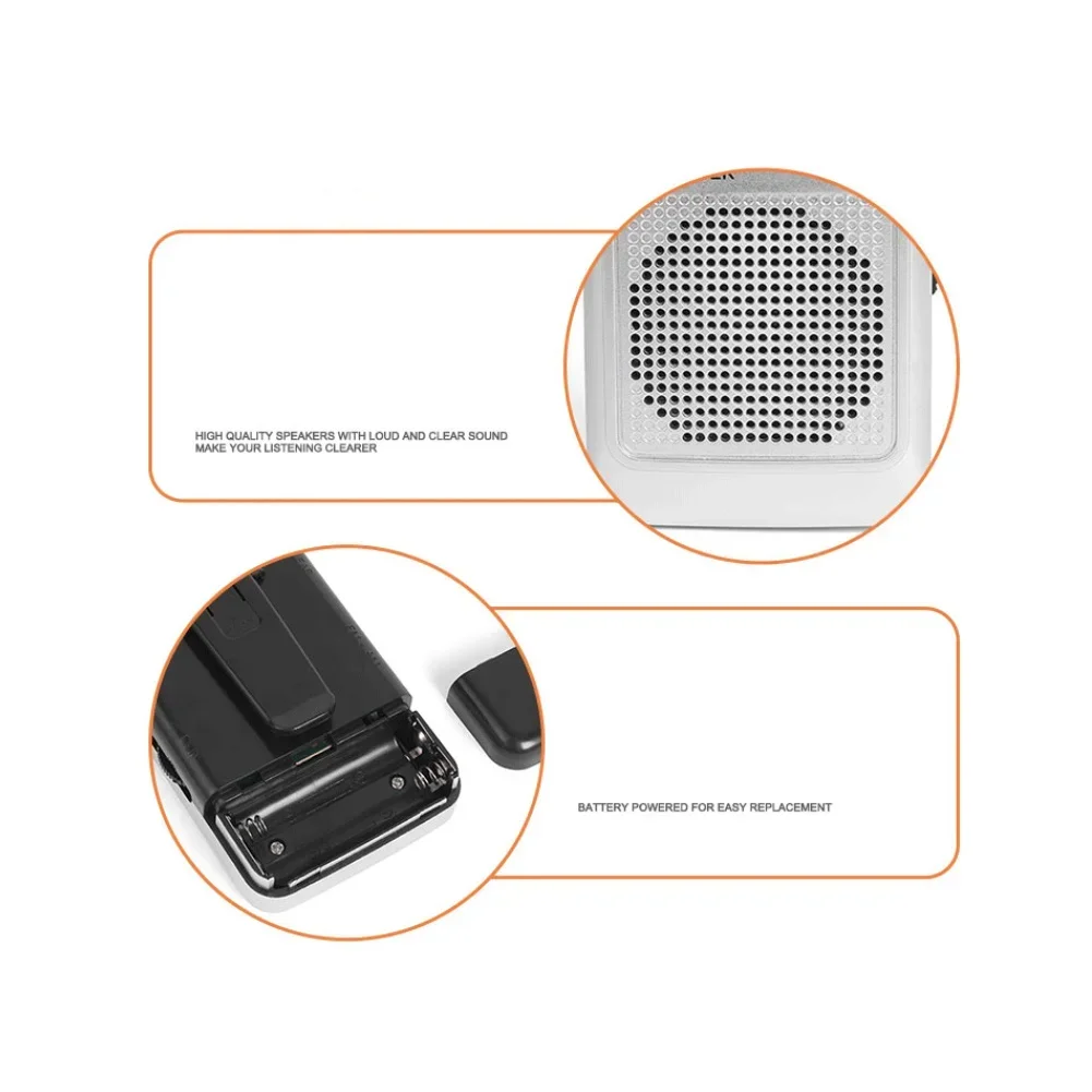 Radio portable AM FM à piles avec antenne télescopique, meilleure réception, réglage facile, lecteur de radio compact