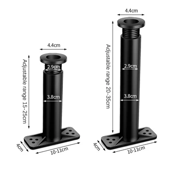 1Pc Telescopic Adjustable Bed Beam Support Foot Reinforced Plastic Furniture Leg Sofa Leg Bed Bottom Load Bearing Bracket