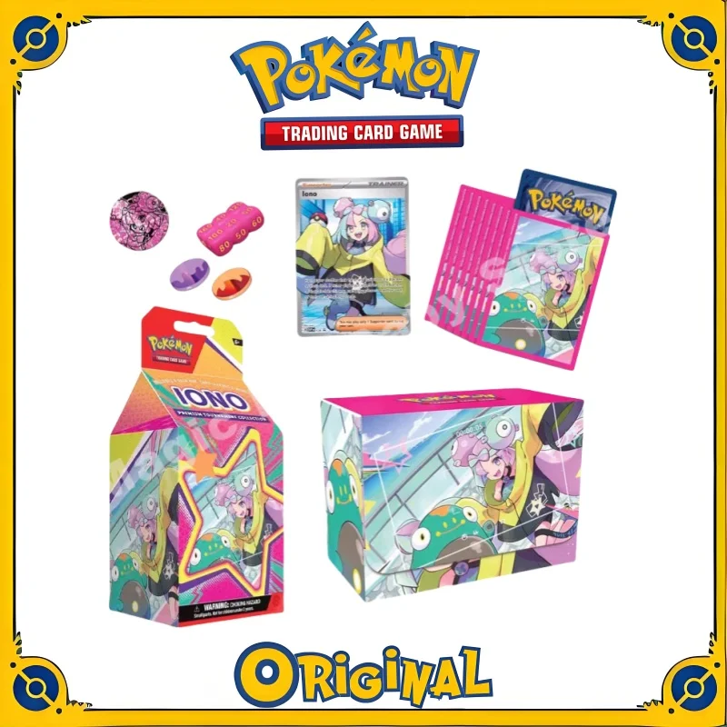 

Genuine Original Pokemon PTCG Card U.S. Edition Strange Tree Gift Box Collect Box Coins Iono Full Image SR English Version