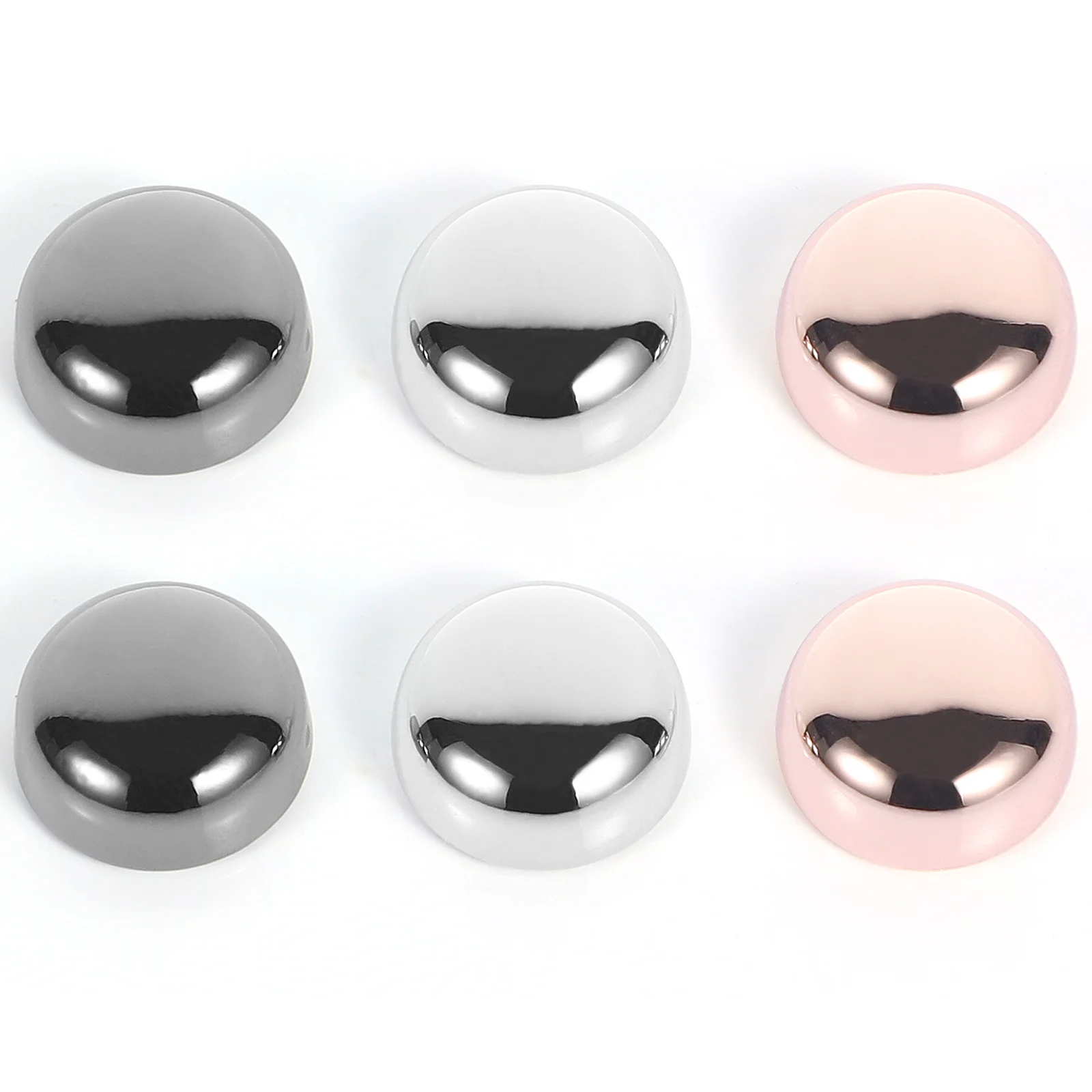 3 Pairs Alloy Glossy Magnetic Snap Clothes Pins Clothing Clasps Sweater Button Collar Buttons Buckles Women's Decorative Scarf