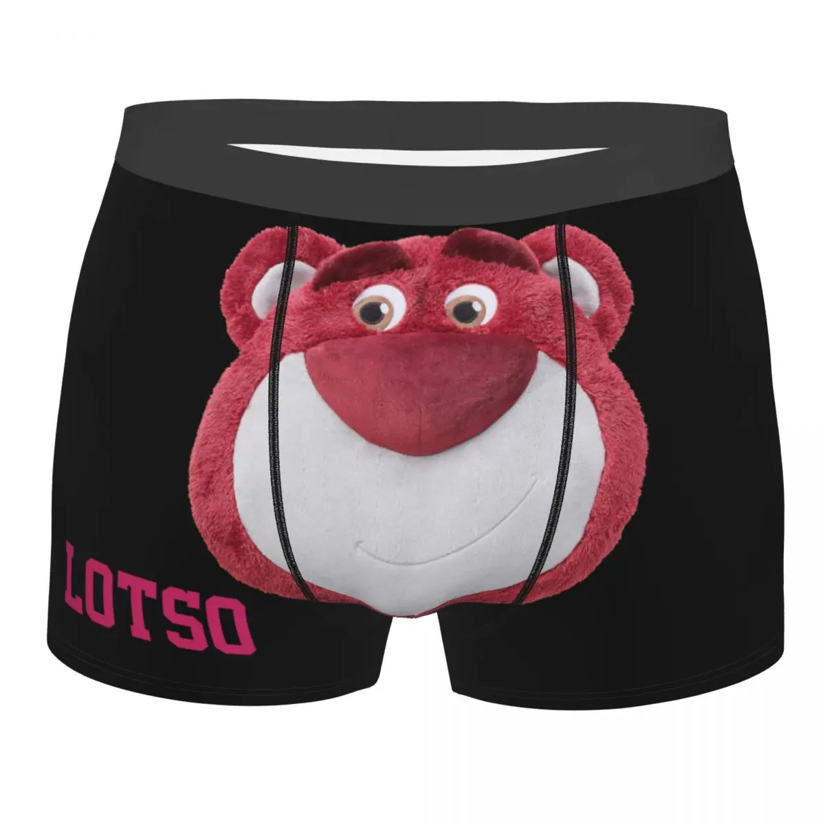 Disney Toy Story Lotso Cute Bear Underpants Homme Panties Man Underwear Comfortable Shorts Boxer Briefs