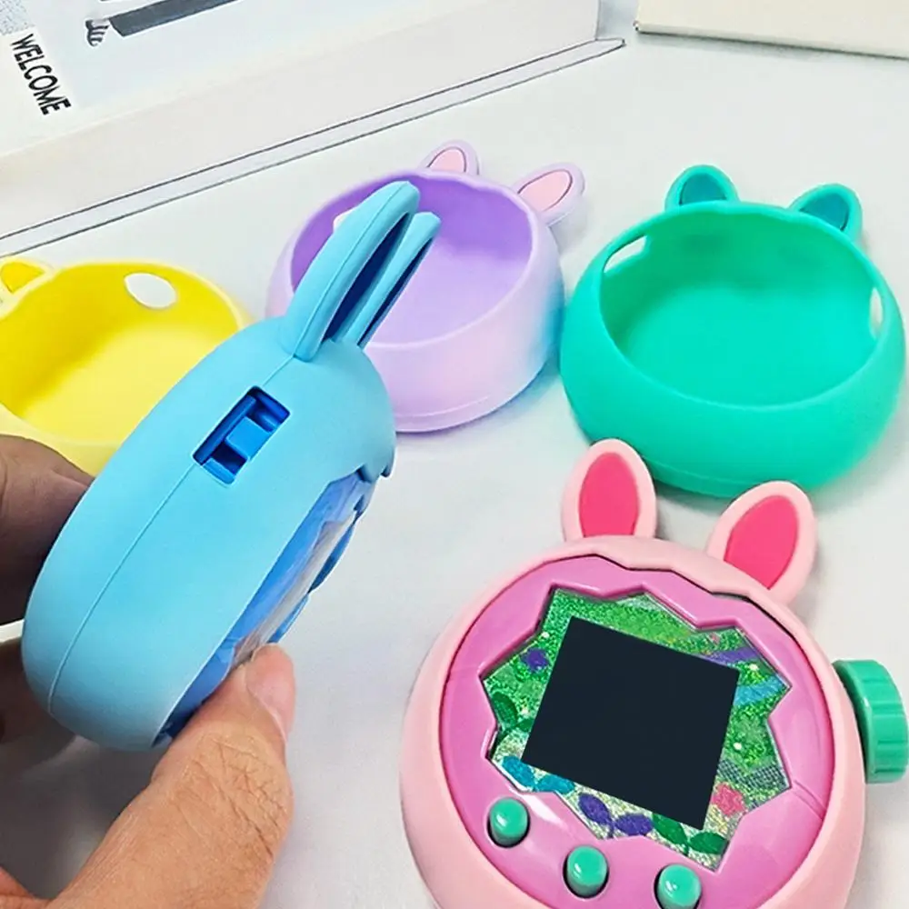 Cute Rabbit Ear Silicone Case for Tamagotchi Paradise Protective Cover Skin Sleeve Anti-Fall Shell Protection