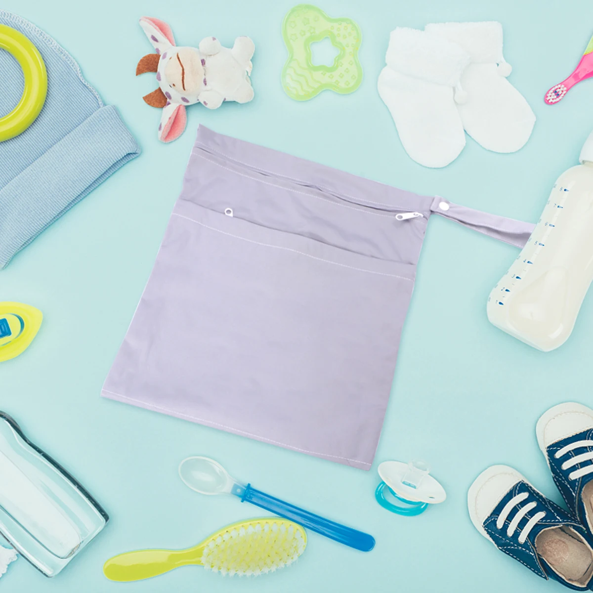 

Waterproof Diaper Bag Nappy Pouches ganizer 69 R om Colors Lightweight Travel Girl Easy Clean Durable Use Storage Pouch