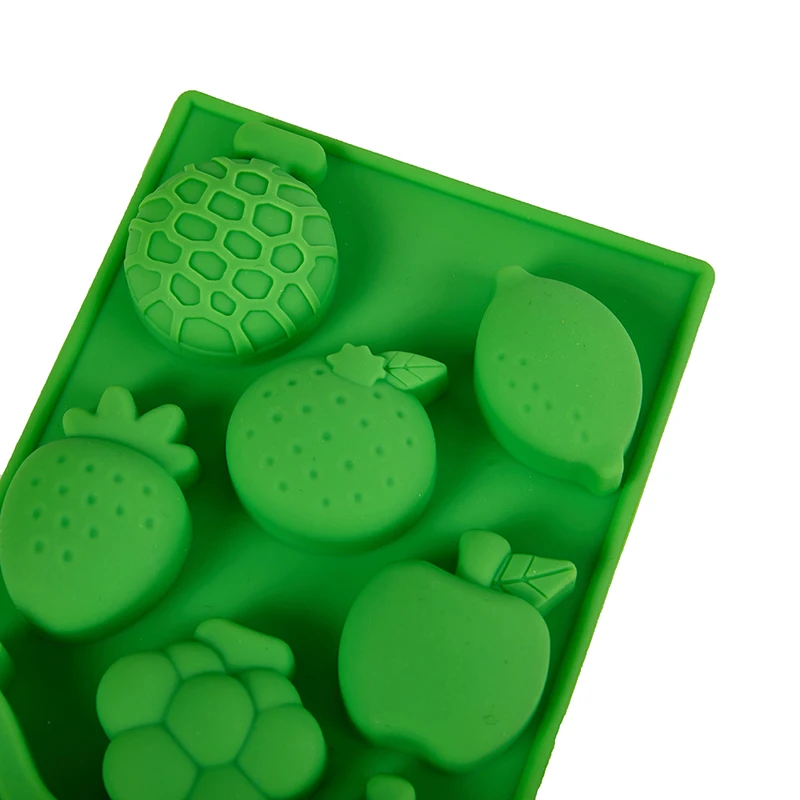 1Pc 3D Cartoon Fruit Shaped Silicon Mold Strawberry Banana Watermelon Pear DIY Soap Chocolate Cake ice cream Mould...