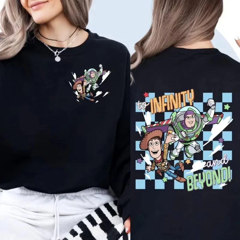 ديزني توي ستوري وودي جيسي الطنانة الخفيفة البلوز المرأة الرجال سترات قطنية عالية الجودة البلوز الخريف الشتاء الصوف المعتاد للجنسين