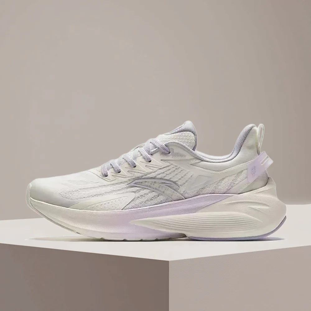 Anta Venom 5:Comfortable,Stylish,Non-Slip,Durable, and Lightweight Women's Casual Running Shoes in White and Purple 922415552-51