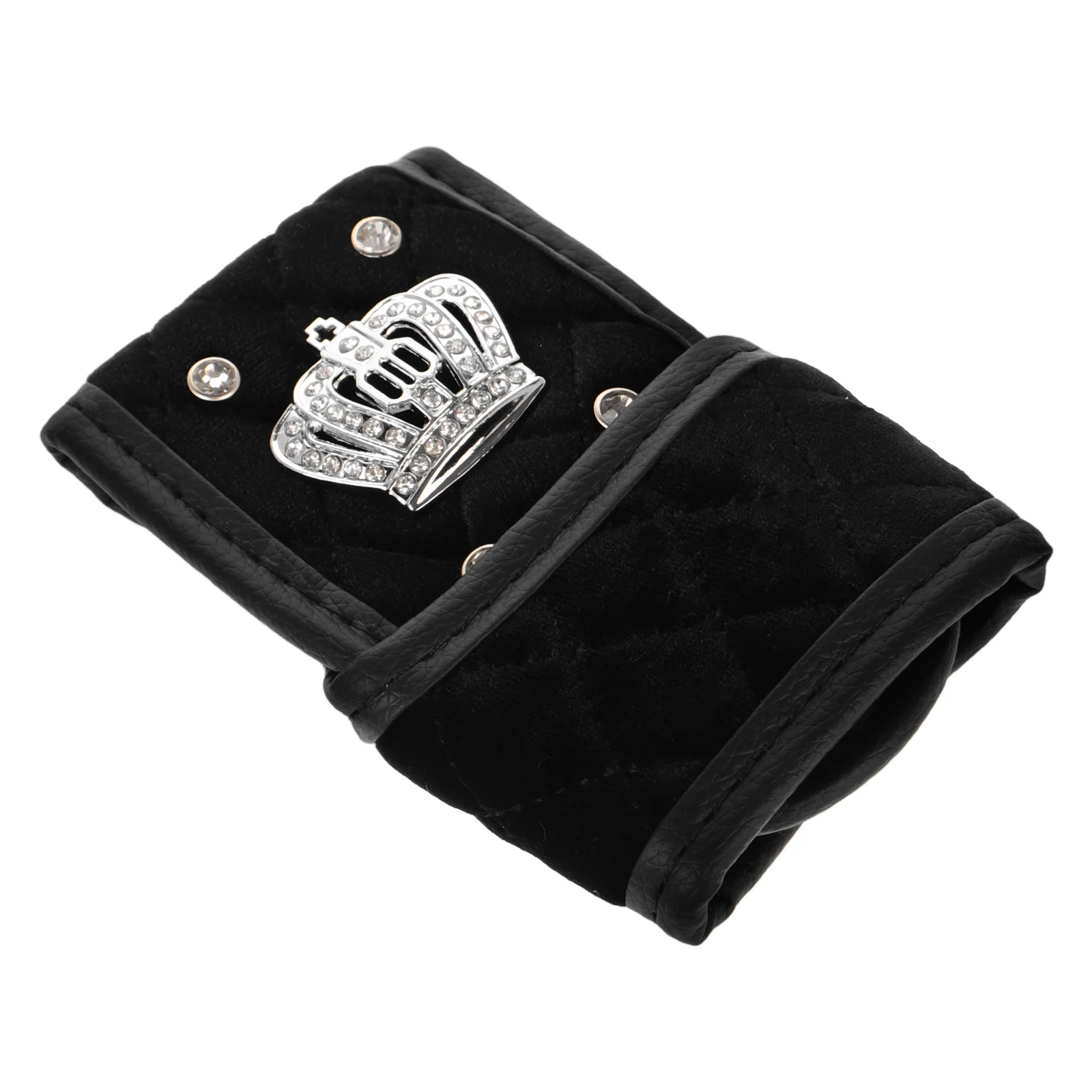 

Car Gear Shift Cover Rhinestone Decor Anti-Slip Stain-Resistant Universal Stylish Interior Upgrade Car Gear Handle Cover