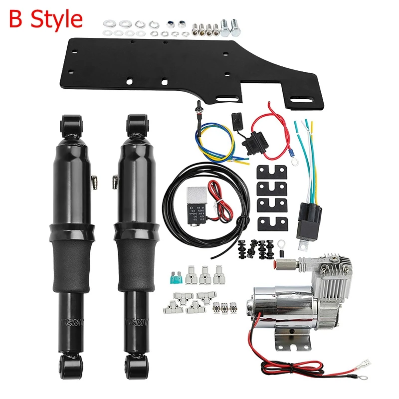 Motorcycle Rear Air Ride Suspension Electric Center Stand For Harley Road King Electra Glide Road Glide Street Glide 2009-2016
