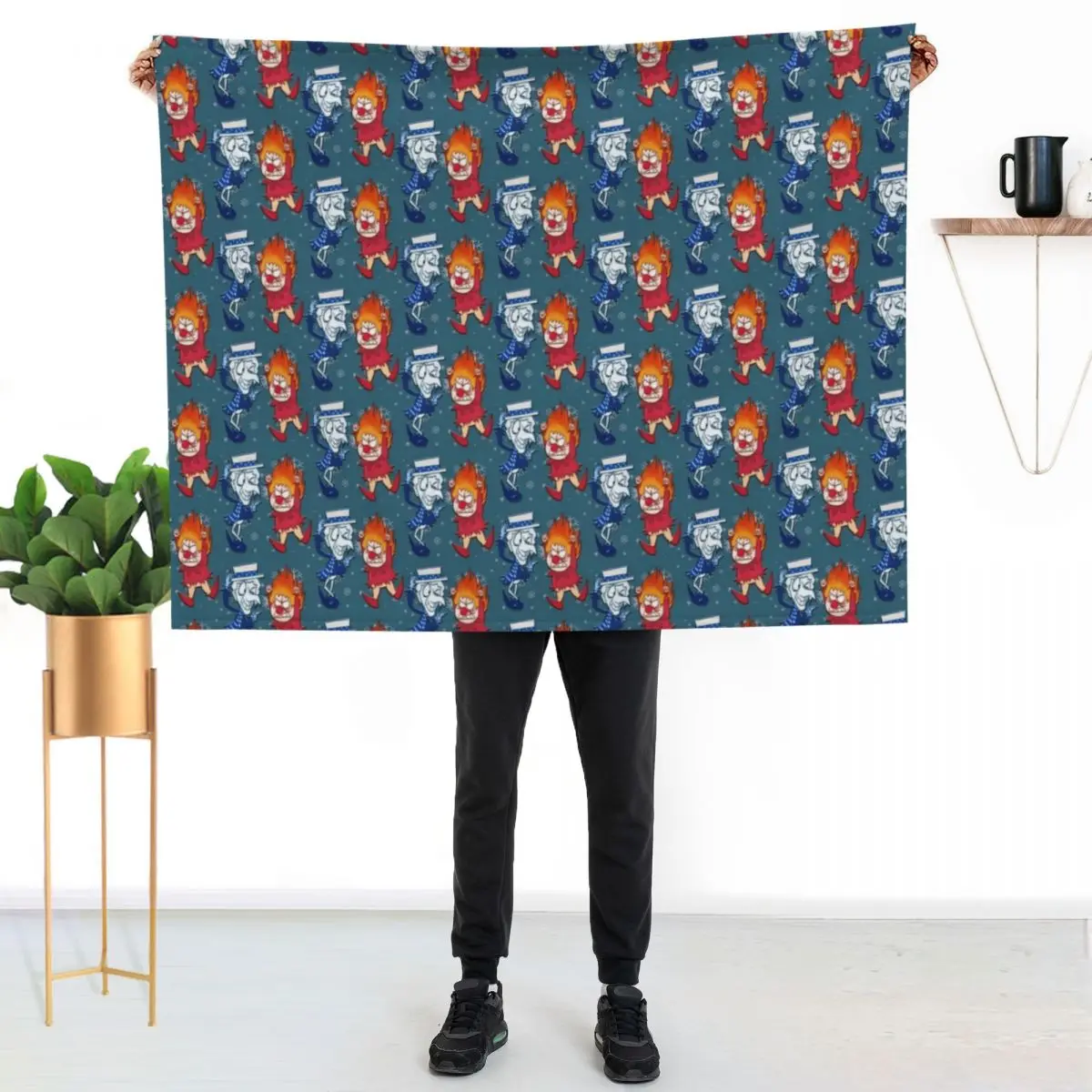 christmas heat snow miser Throw Blanket Summer Furry Camping Winter beds Blankets For Bed Sofa Throw Blankets