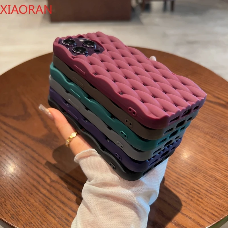 Soft Silicone Heat Dissipation Phone Case For IPhone 11 12 13 14 15 Pro Max X Xs Max XR 7 8 Plus Hollow Bumper Cases Cover