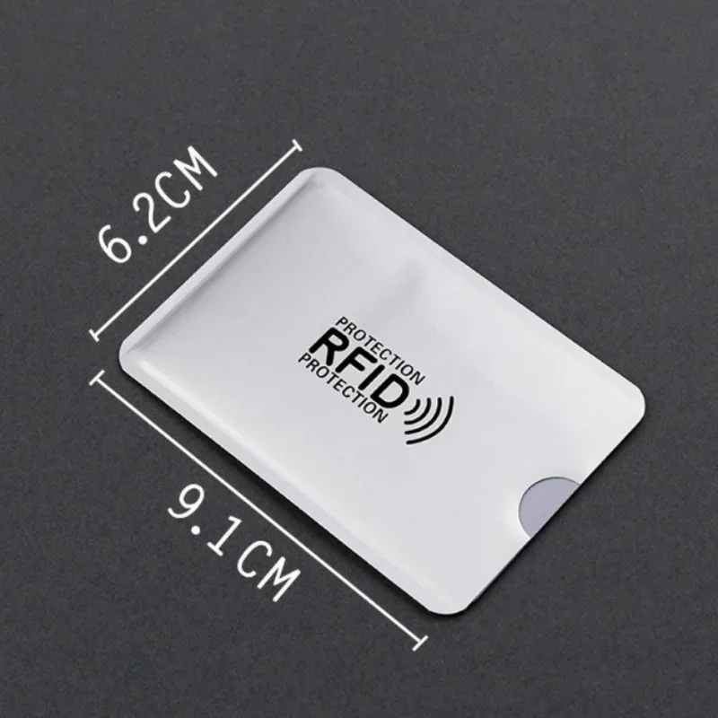 RFID 방지 ID 신용 카드 슬리브, 레이저 알루미늄 차단 리더 잠금 장치, 도난 방지 신용 카드 커버 케이스, 신용 카드 가방, 10 개