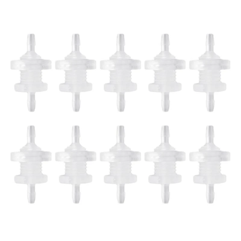 12PD 10 Sets of Threaded Barbed Bulkhead Connectors Durable Tube Connector Set Versatile & Durable Hose Fittings Plastic